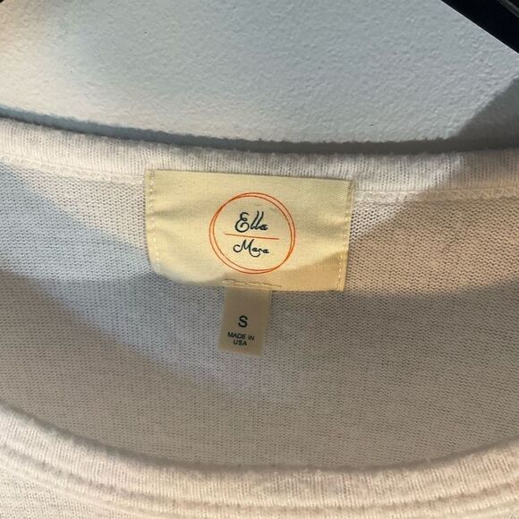 Ella Mara Striped Casual Sweater. An Anthropologie Brand, Small. Made in USA - Picture 10 of 13